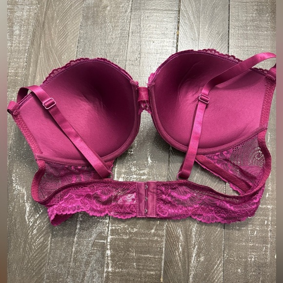 5th Avenue Intimates Lace Bra Plum Purple Size 44D Lightly Padded/Fully Lined‎ - Picture 2 of 4